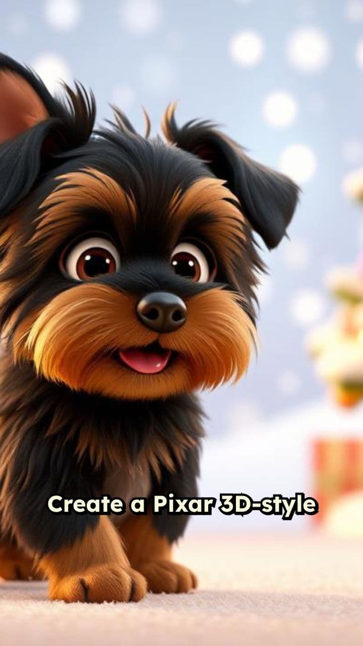 Puppy Natalino: Mensagem de Alegria