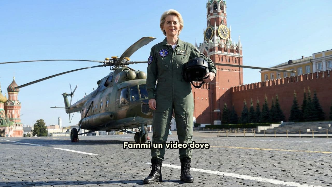 Ursula atterra al Cremlino: luce accecante