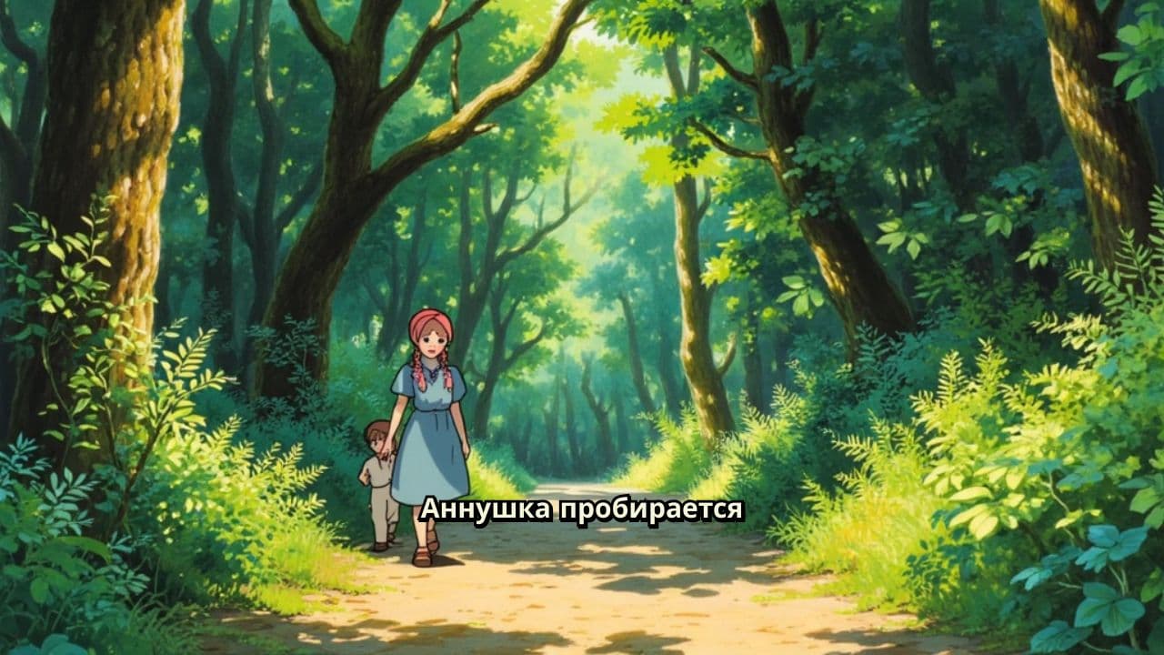 Аннушка и Иванушка в лесу