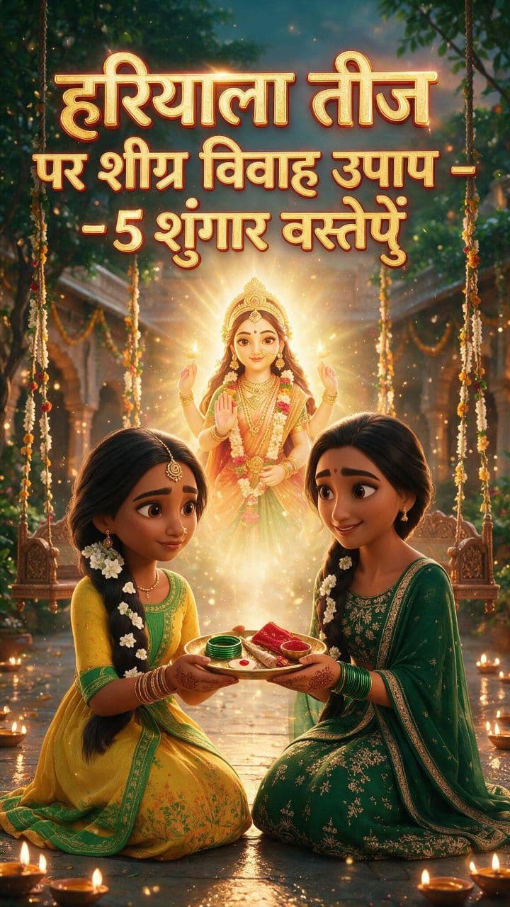 हरियाली तीज पर शीघ्र विवाह उपाय - 5 शृंगार वस्तुएँ