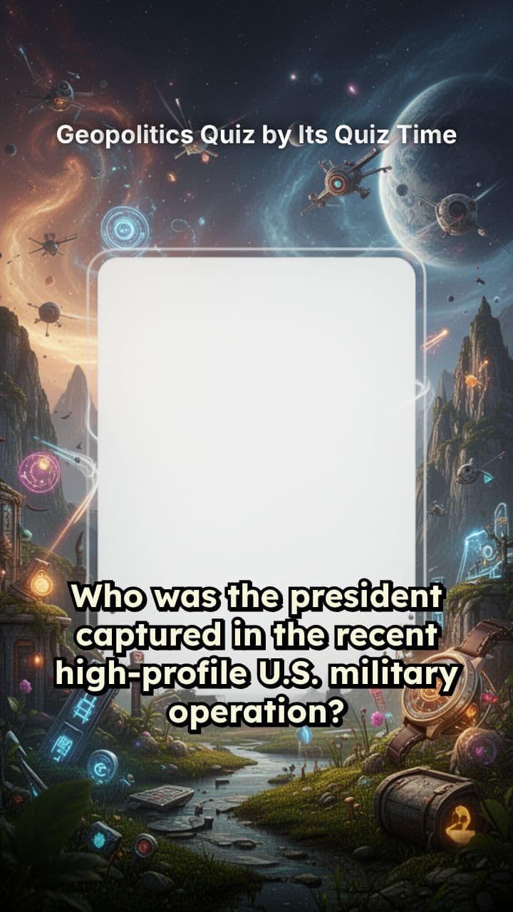 Geopolitics Quiz by Its Quiz Time