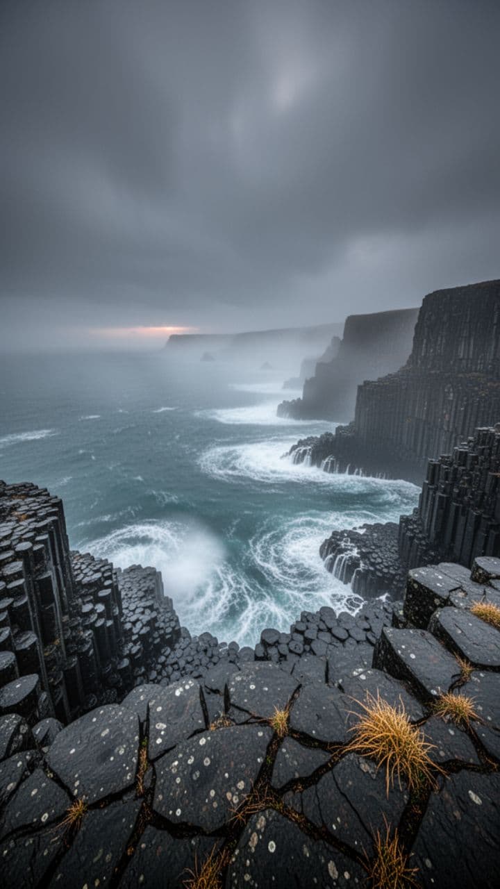 Одинокие черные столбы