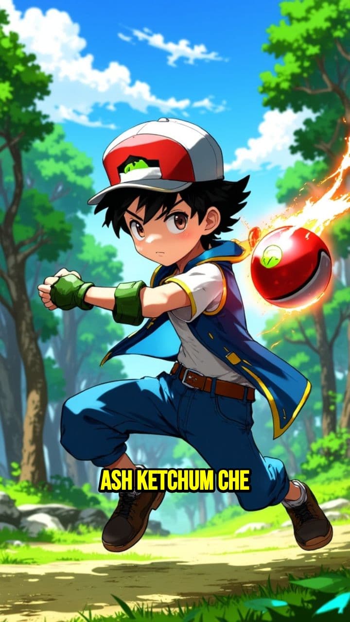 Ash Ketchum e il suo Pokémon Ciuf Ciuf