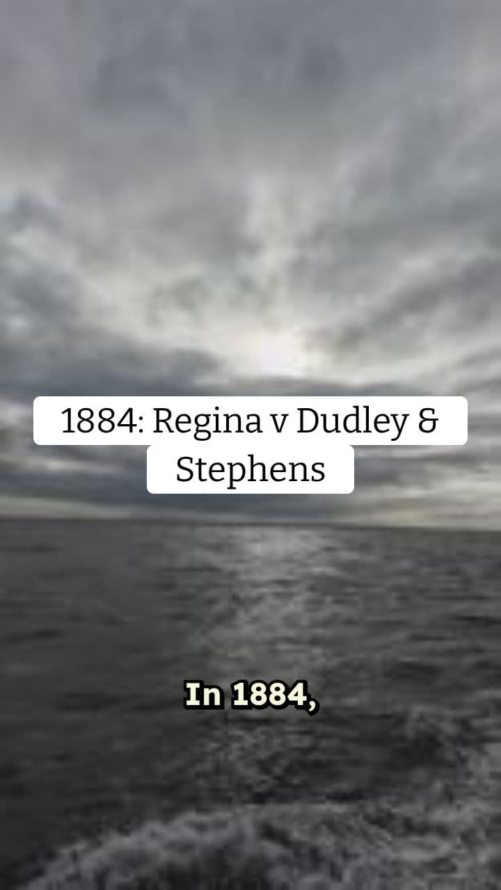 Regina v Dudley & Stephens: A Moral Dilemma