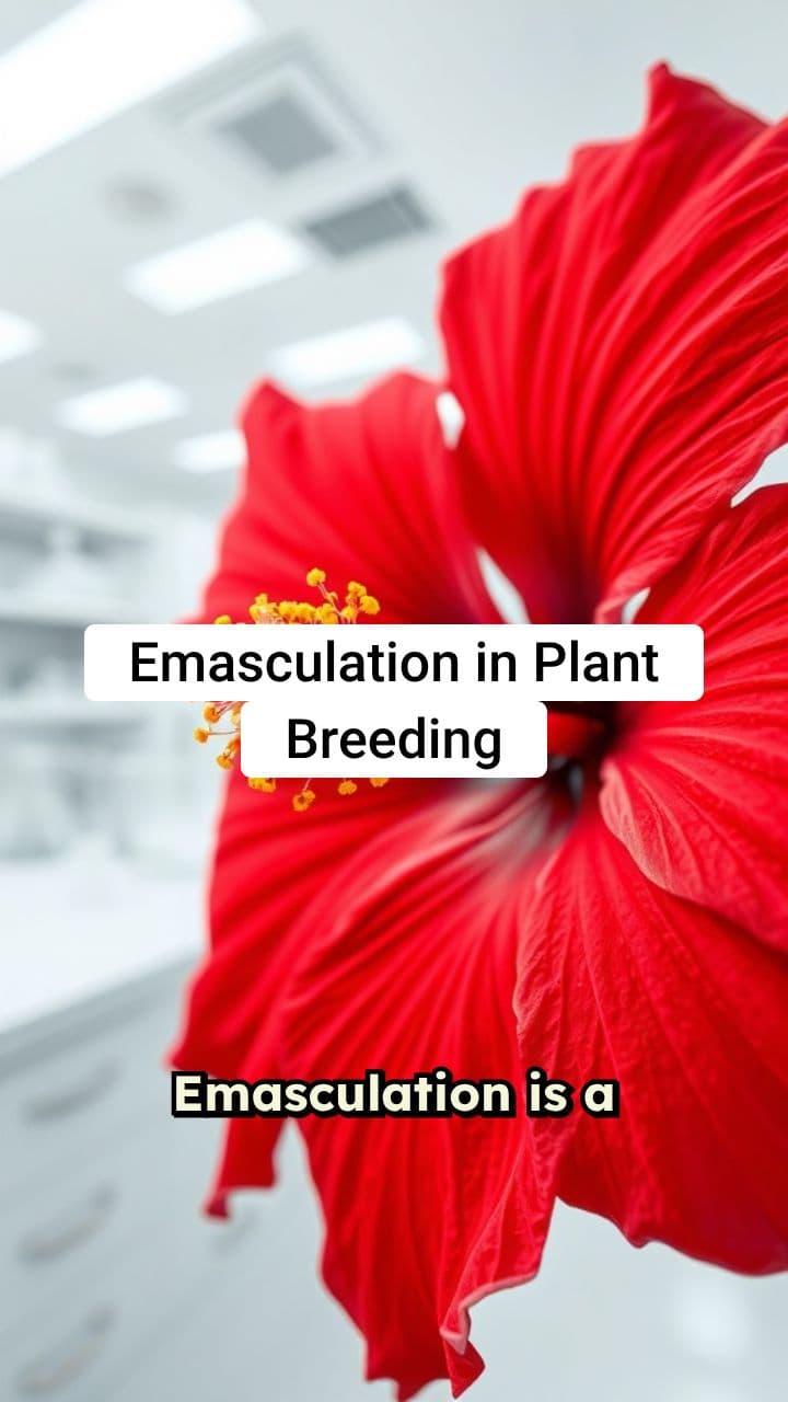 Emasculation in Plant Breeding