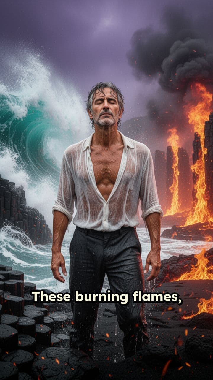 Hurricane of Flames and Waves