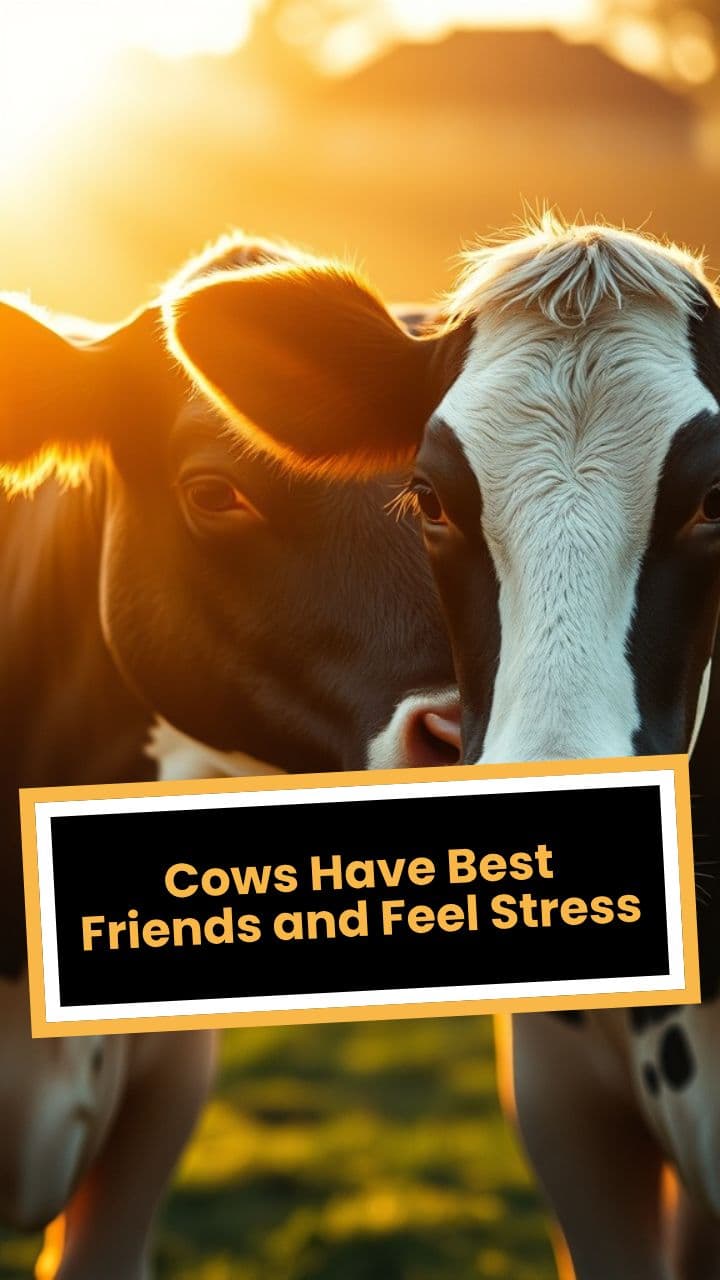 Cows Have Best Friends and Feel Stress