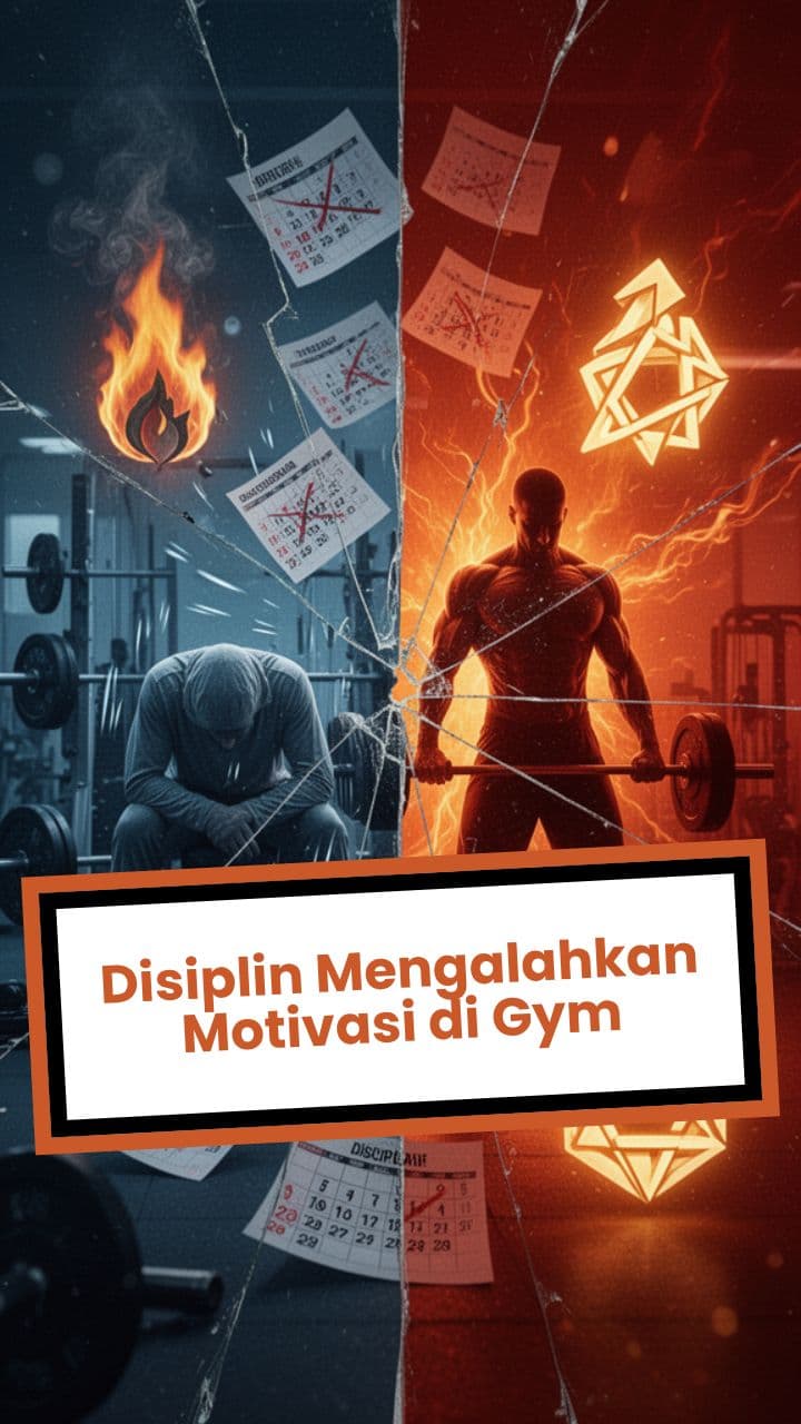 Disiplin Mengalahkan Motivasi di Gym