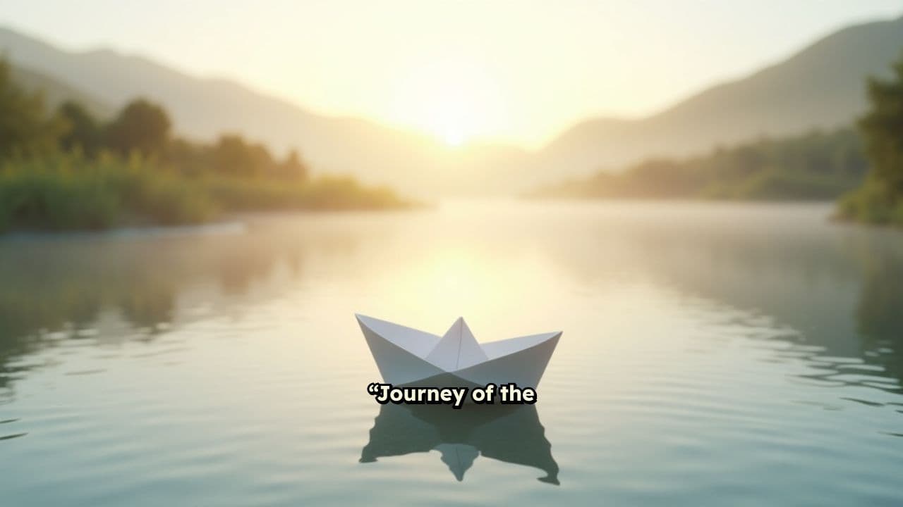 The Resilient Journey of a Paper Boat
