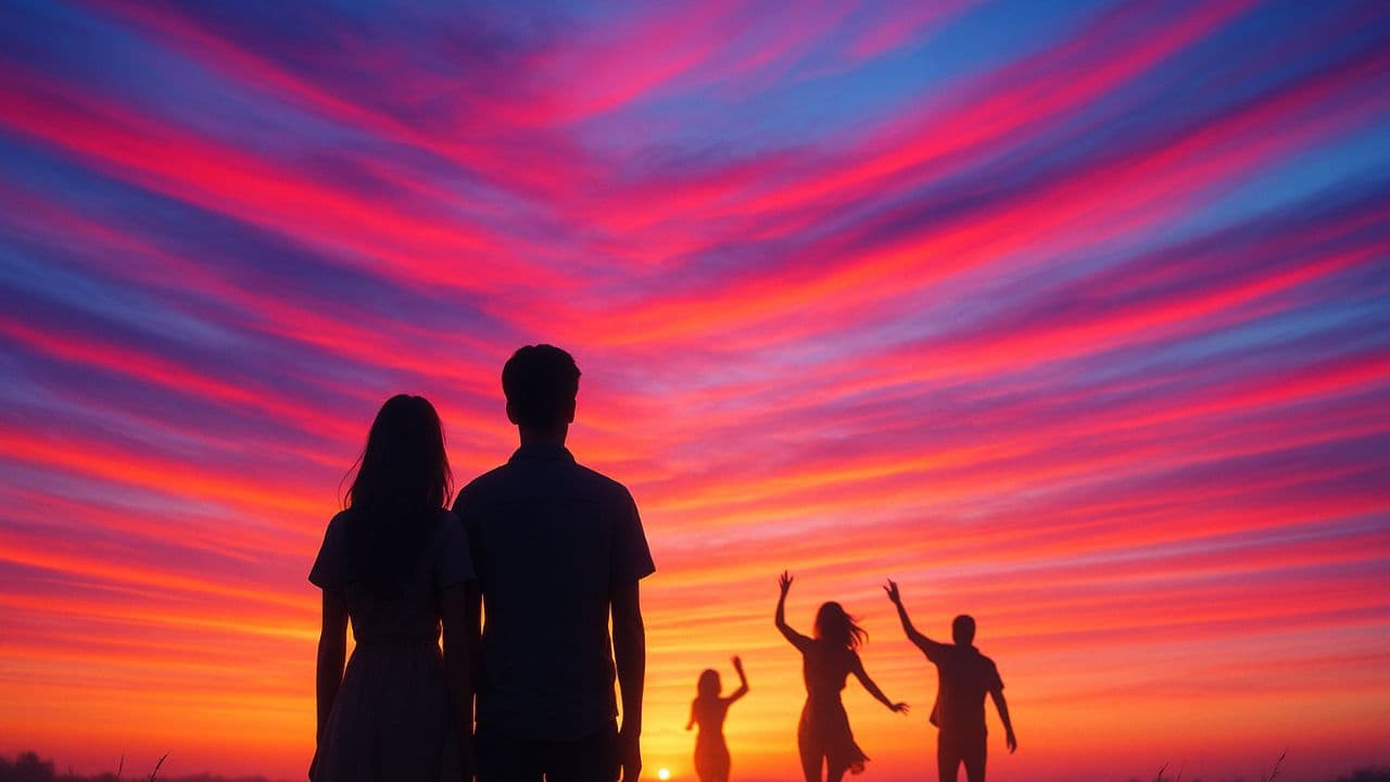 Silhouettes in the Afterglow