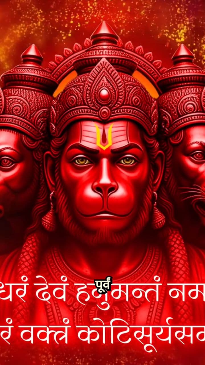 The Five Divine Faces of Hanuman