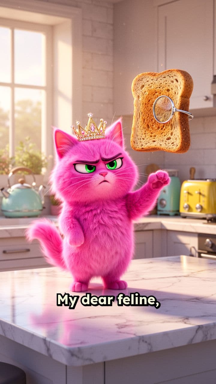 The Neon Cat and the Fancy Toast