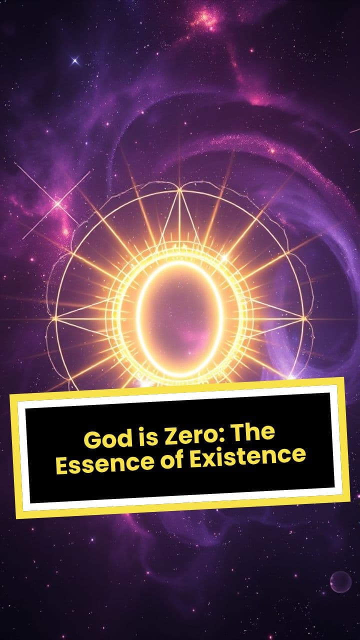 God is Zero: The Essence of Existence