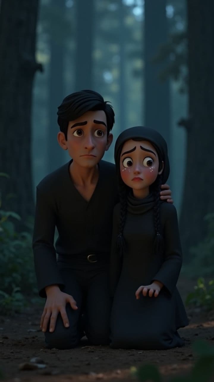 Tajiks in Fear in Dark Forest