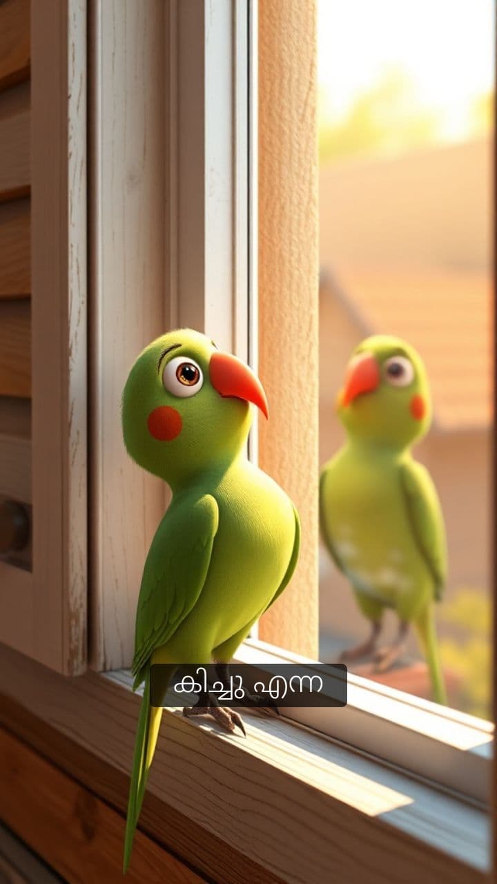 കിച്ചുവിന്റെ കണ്ണാടി പ്രണയം