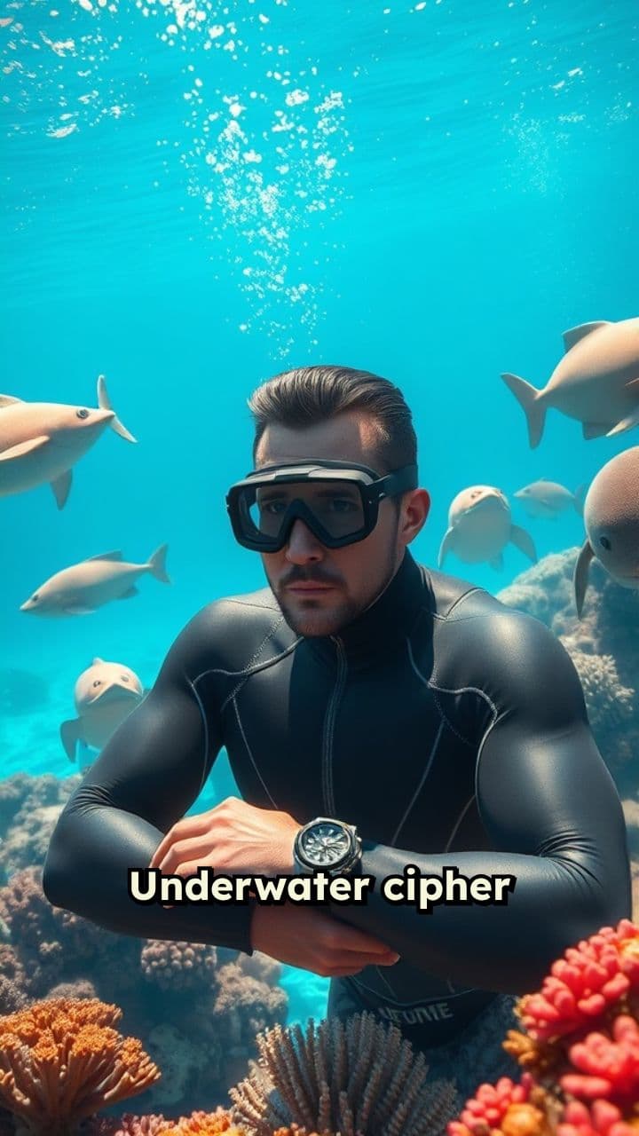 Underwater Cipher: Turtle vs. Shark Battle