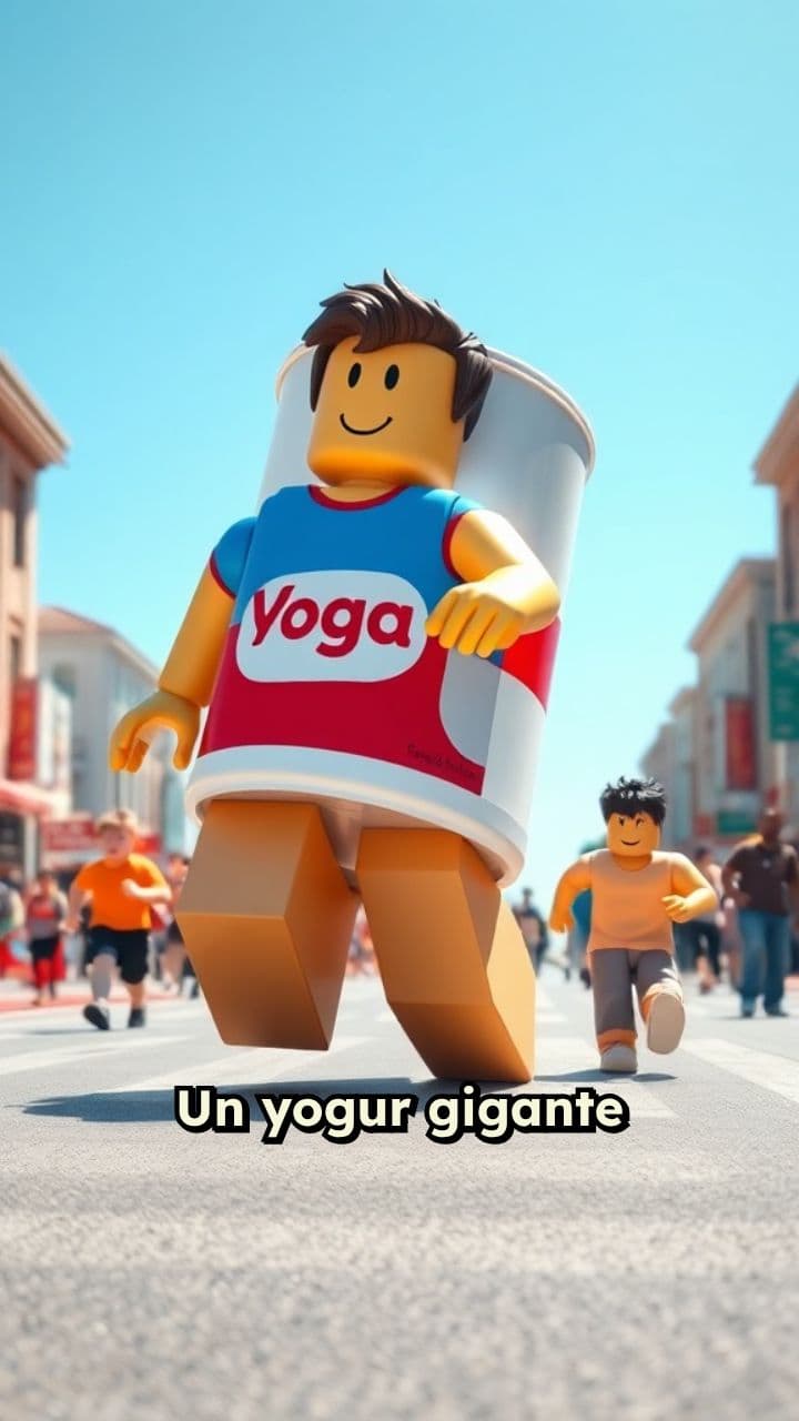 El caos del yogur gigante en Roblox