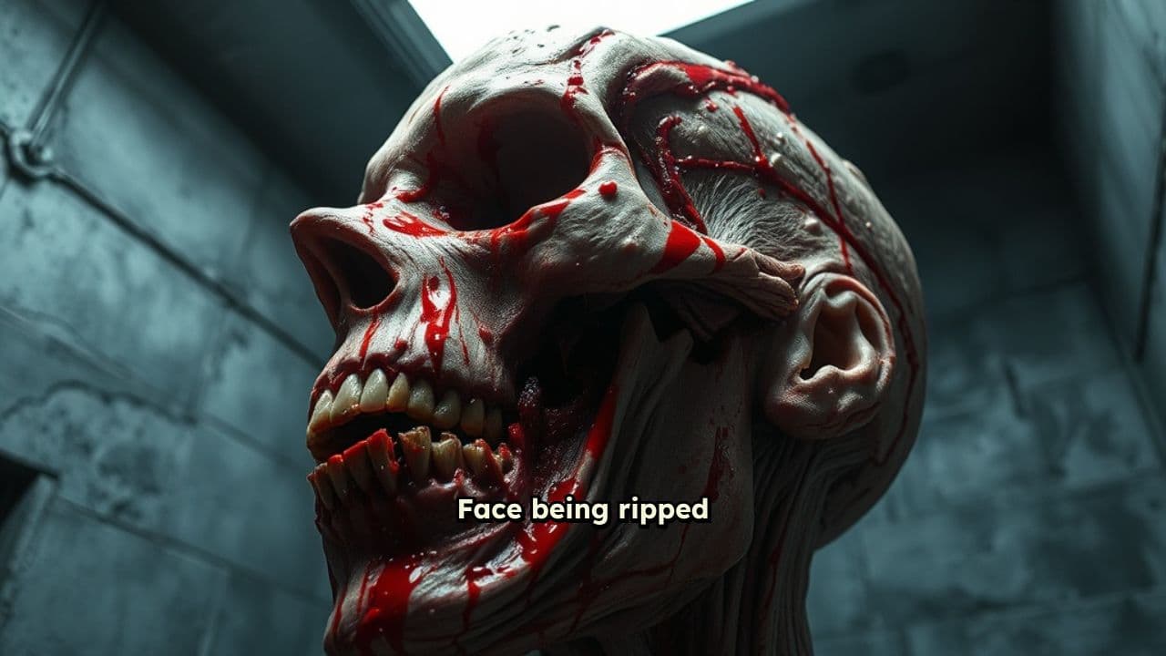 Gruesome Face Ripping Incident