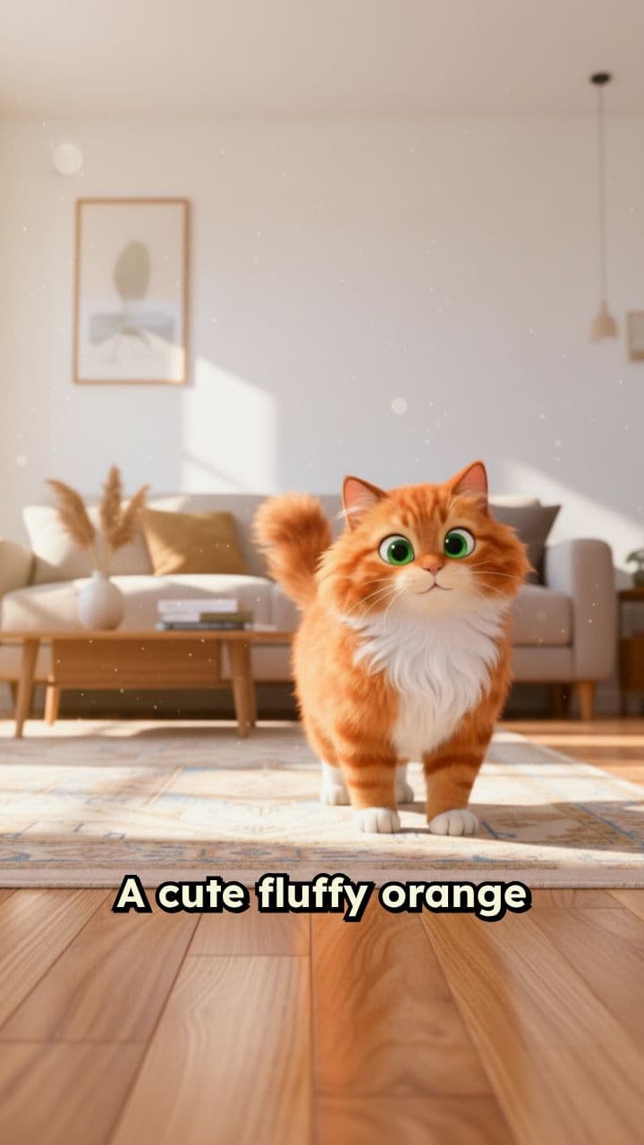 Curious Tabby Plays With Yarn