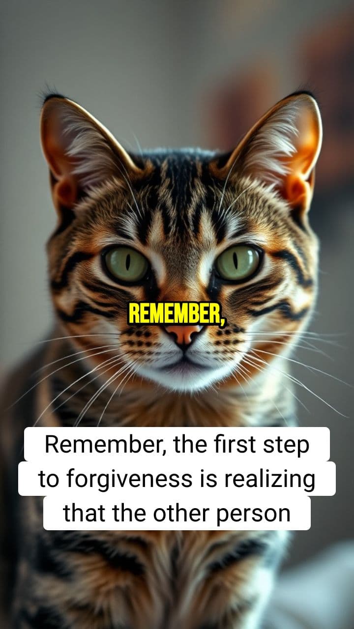 Cat's Wisdom on Forgiveness