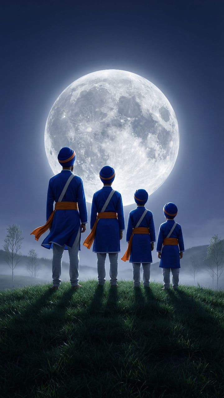Silhouettes of the Four Sahibzaadey