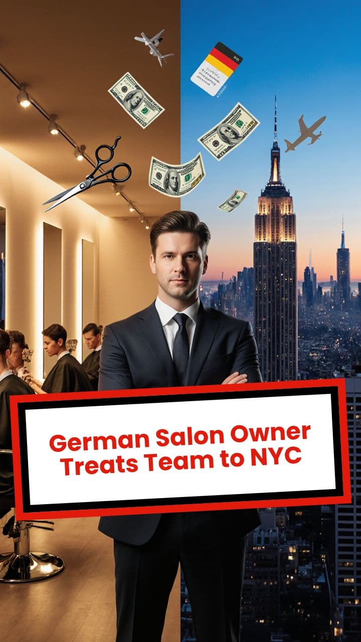 German Salon Owner Treats Team to NYC