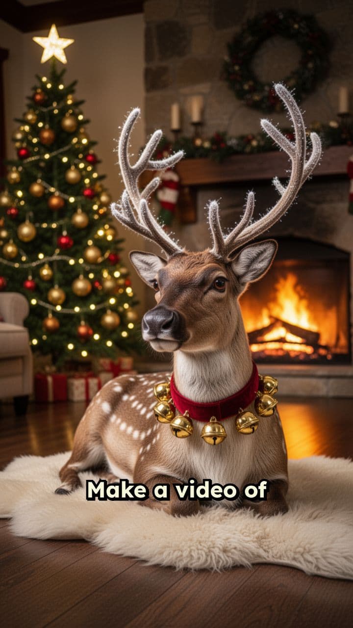 Reindeer Says Hi to Athena