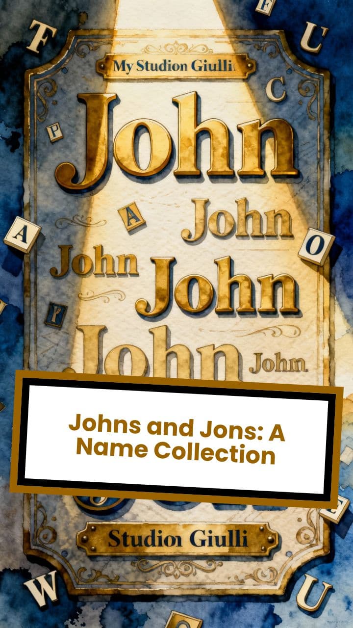 Johns and Jons: A Name Collection