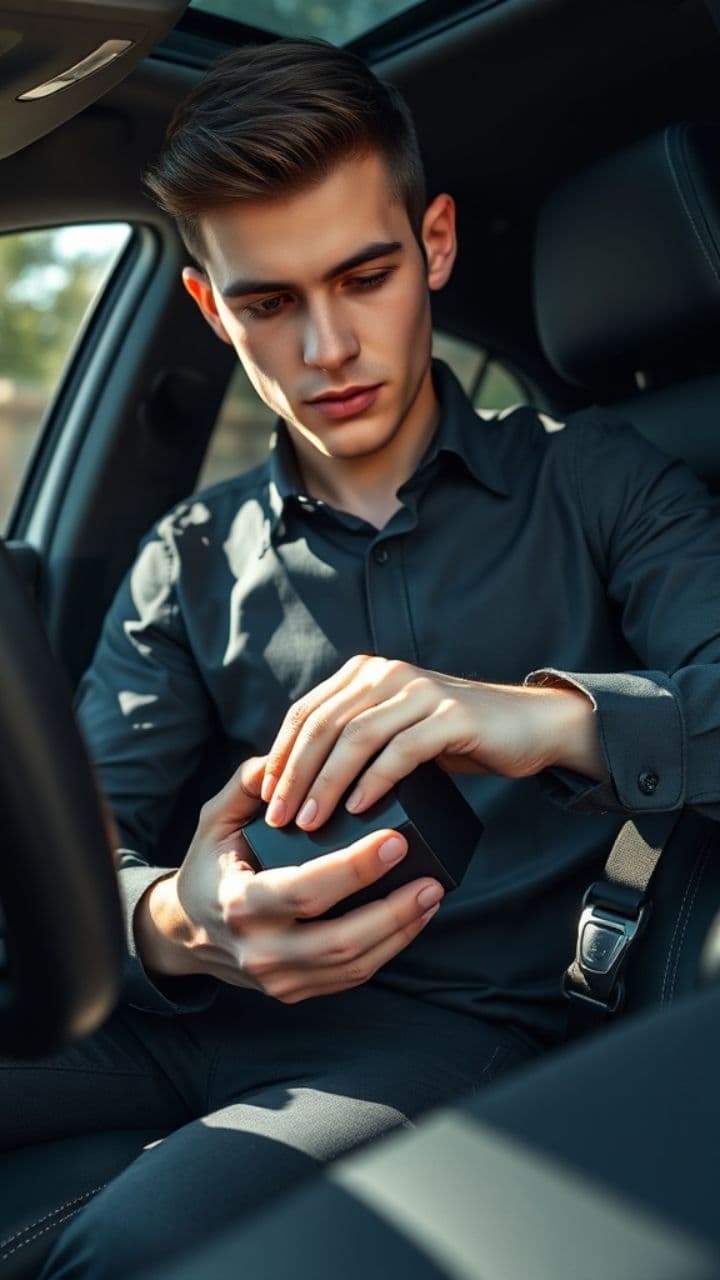 Luxury Watch Unboxing in Car