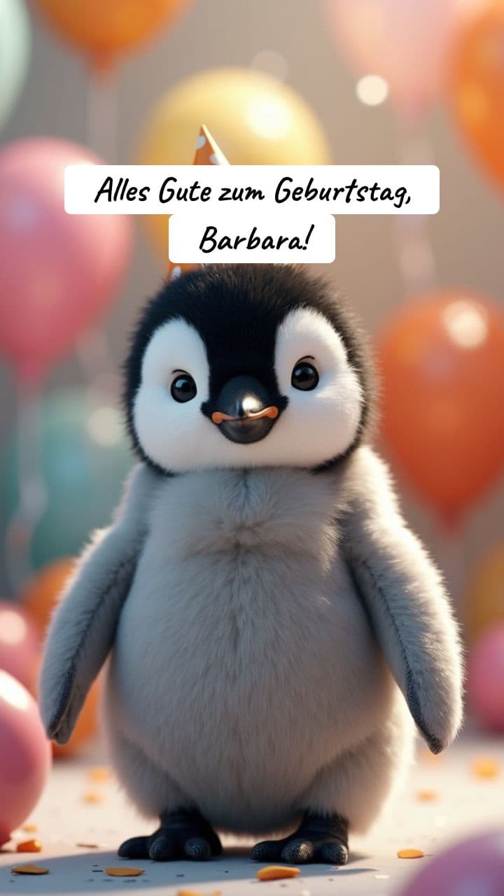 Penguin's Birthday Song for Barbara