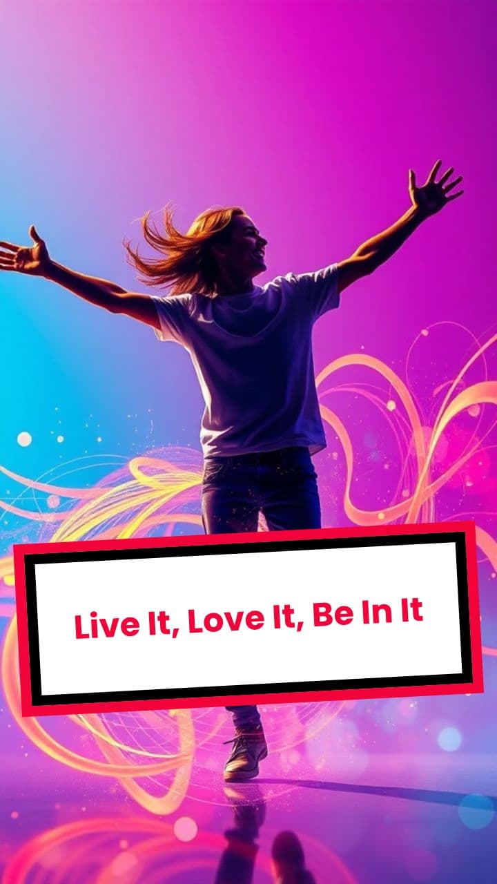 Live It, Love It, Be In It
