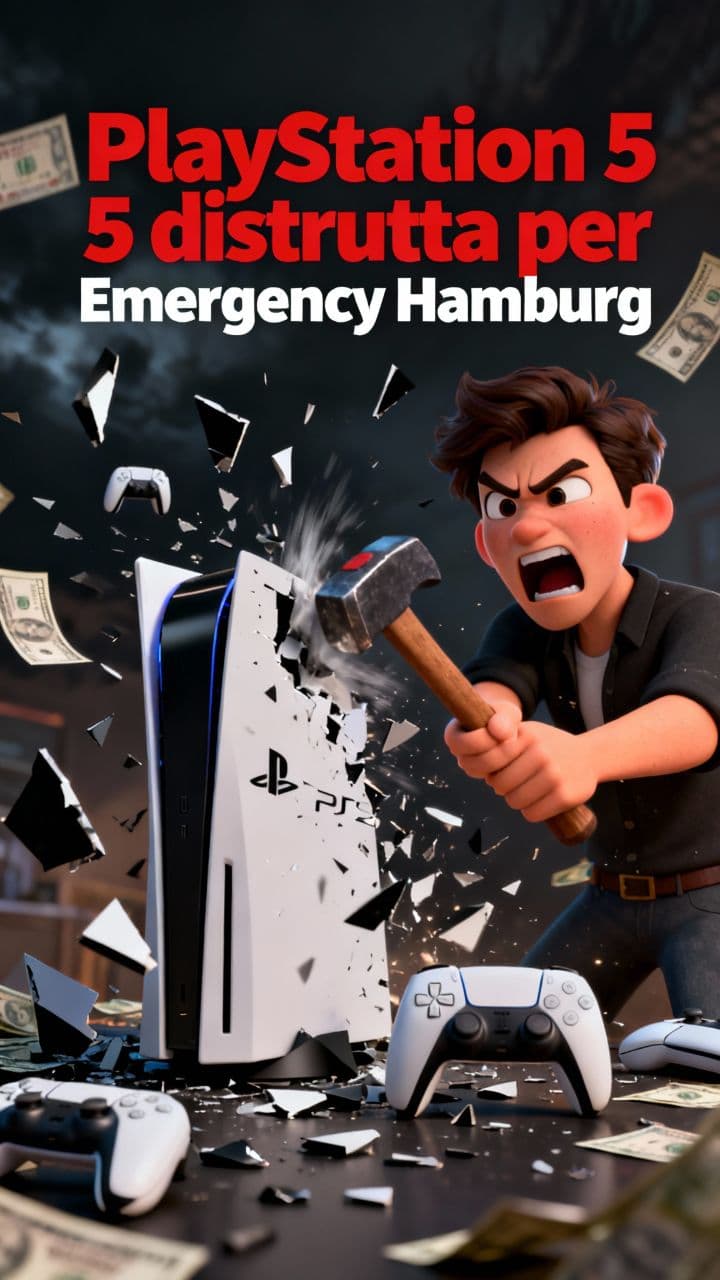 PlayStation 5 distrutta per Emergency Hamburg
