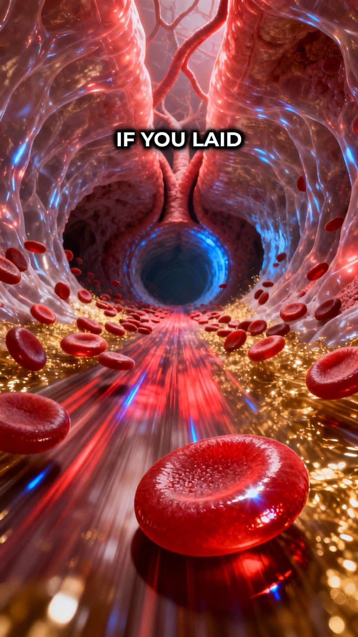 Your Blood Vessels Could Wrap the Earth… Almost