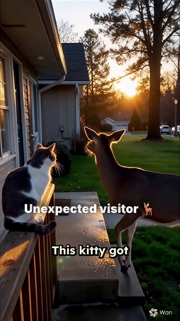 Surprise Visitor on the Porch