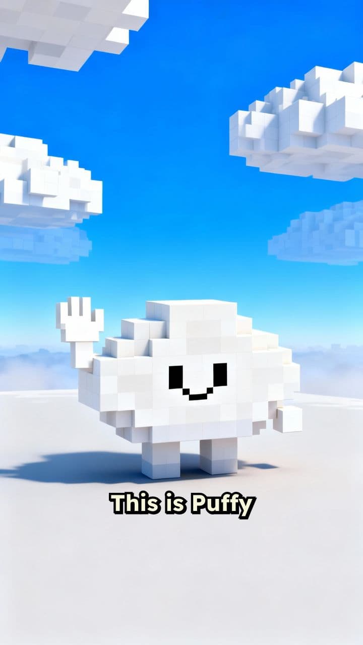 Puffy and the Rainbow Sky