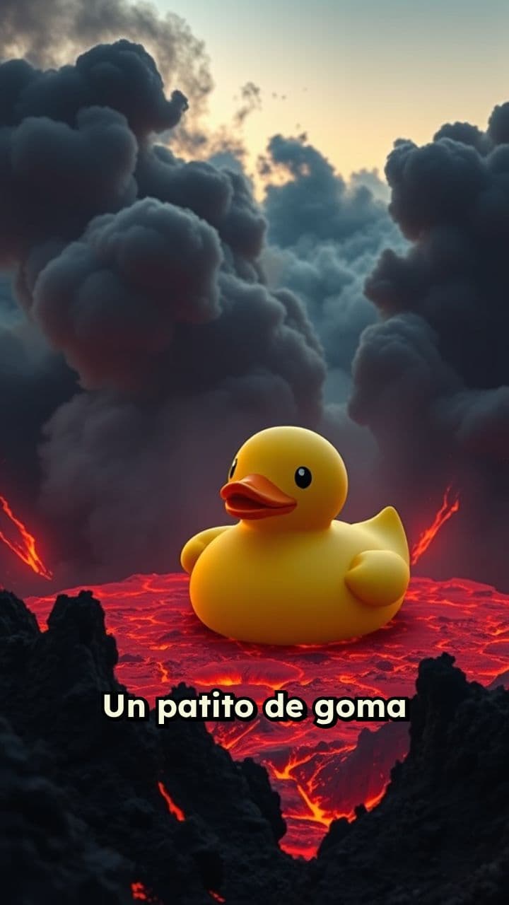 El patito de goma en el volcán