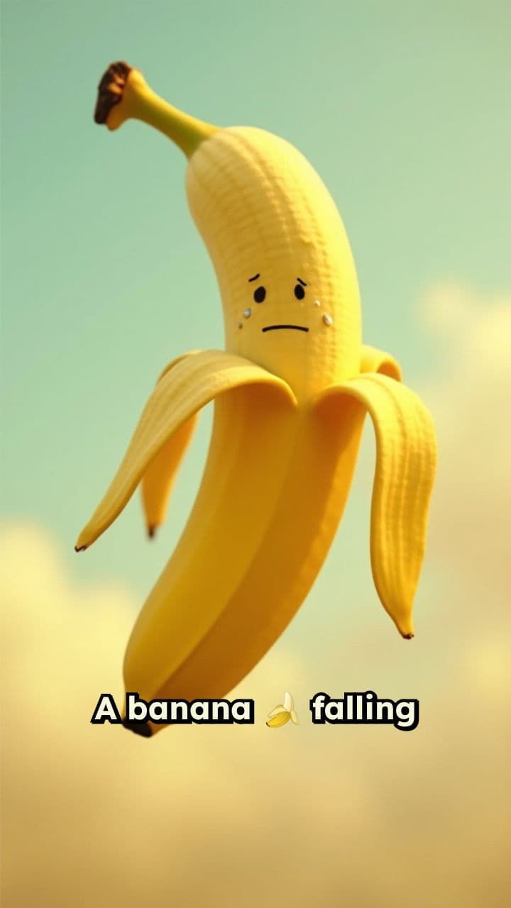 A Banana's Sweet Encounter with a Peach