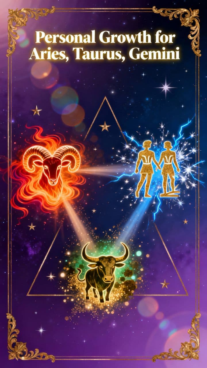 Personal Growth for Aries, Taurus, Gemini