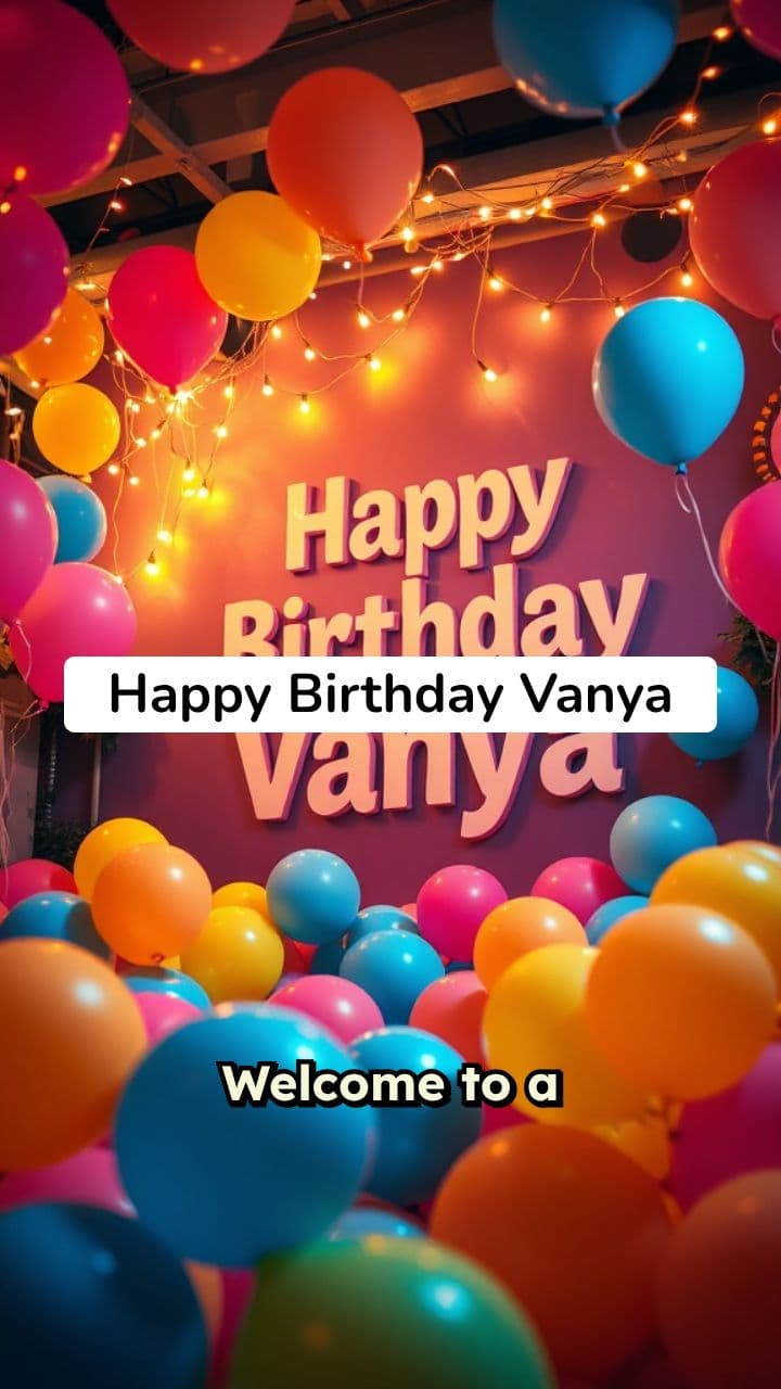 Vanya's Birthday Celebration