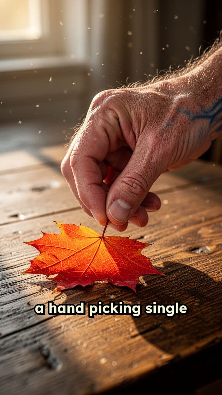 Hand Picking a Single Leaf