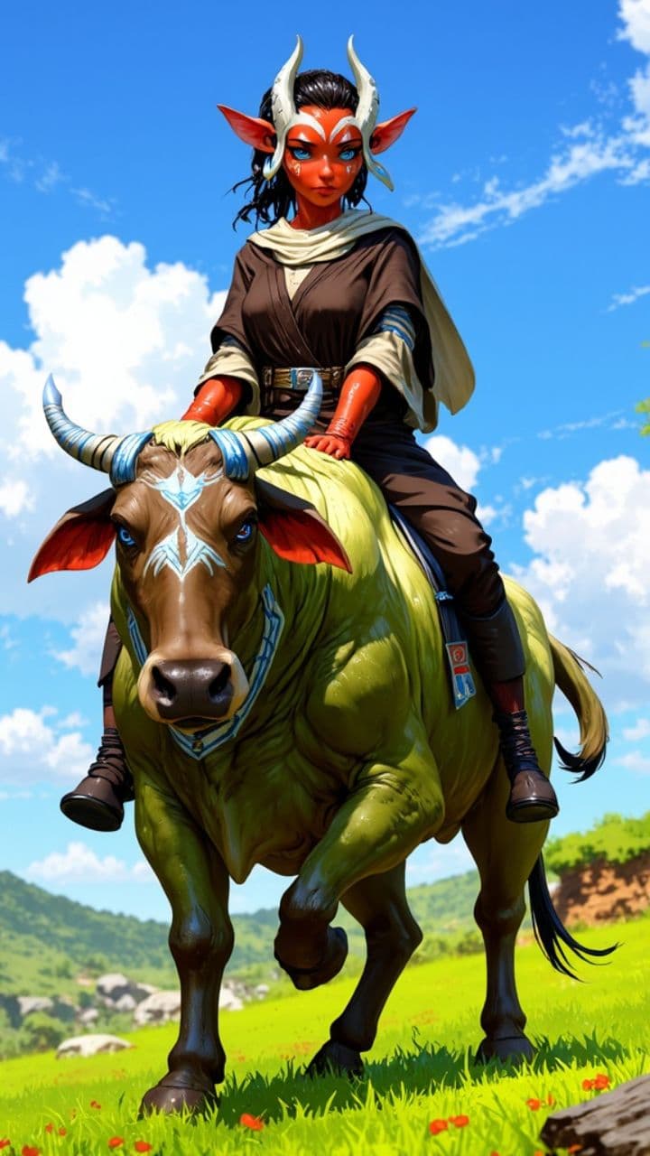 Shaak Ti's Joyful Ride on Naboo