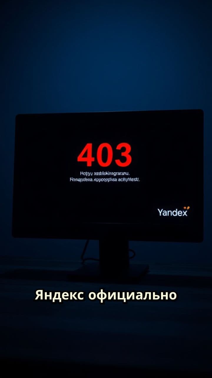 Блокировка Яндекс из-за подозрительной активности
