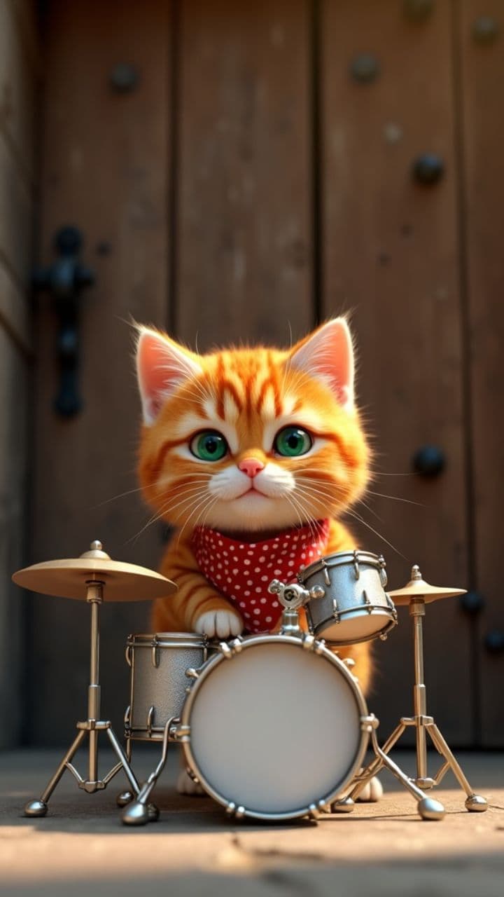 Drumming Cat Sensation