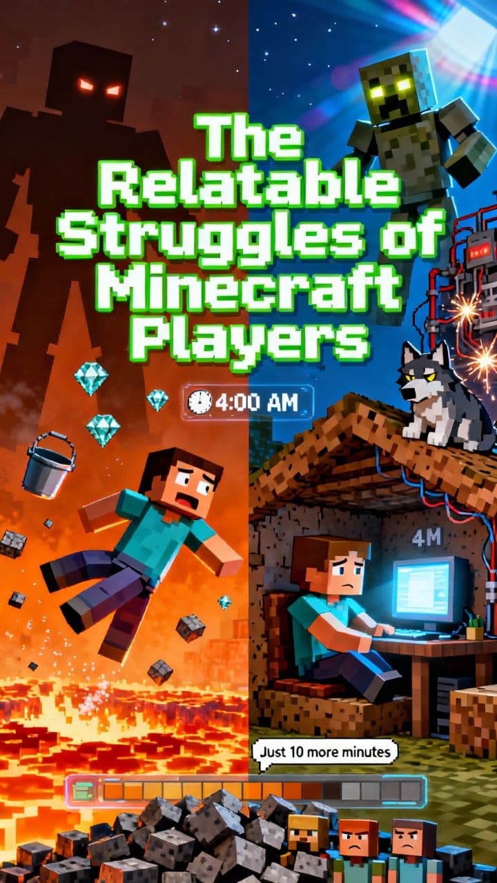 The Relatable Struggles of Minecraft Players