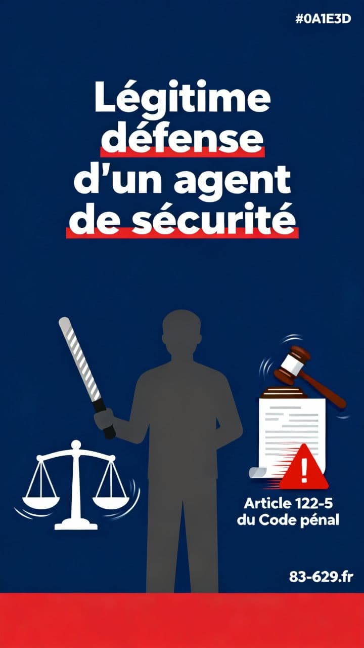 Légitime défense d'un agent de sécurité