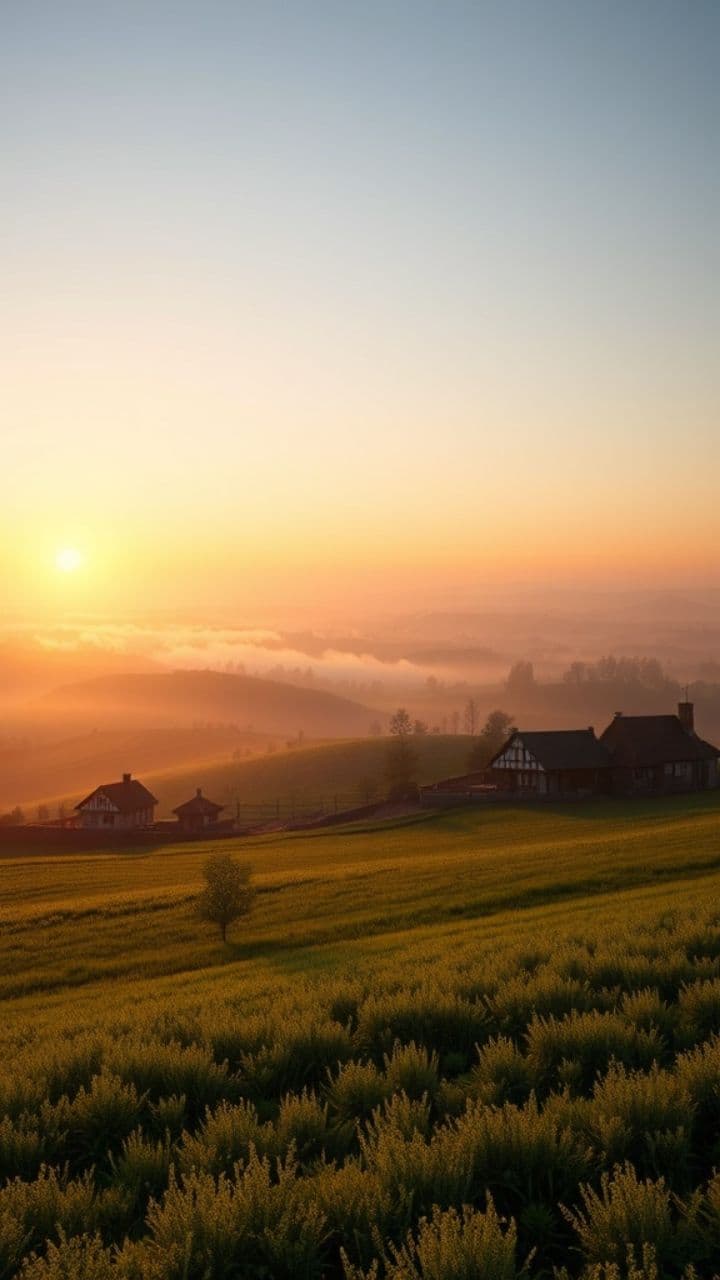 Peaceful Village Mornings