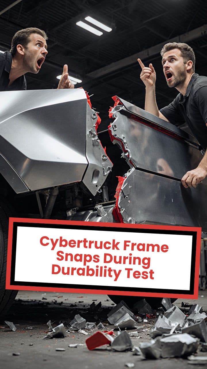 Cybertruck Frame Snaps During Durability Test