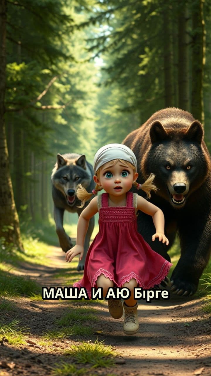 Маша и Аю: Бегство от волка