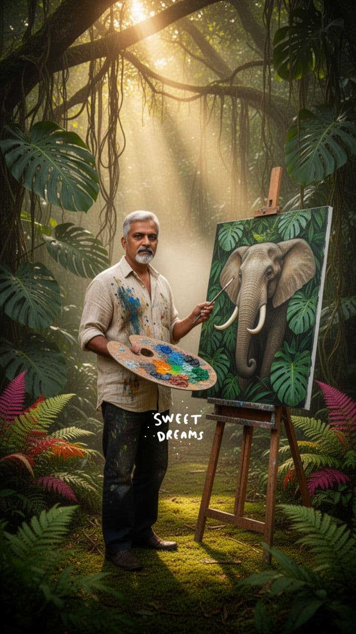 Ishwar Kumar’s Elephant Painting Dream