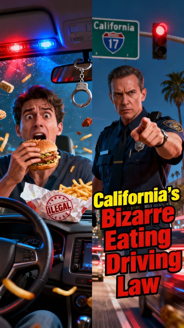 California's Bizarre Eating While Driving Law